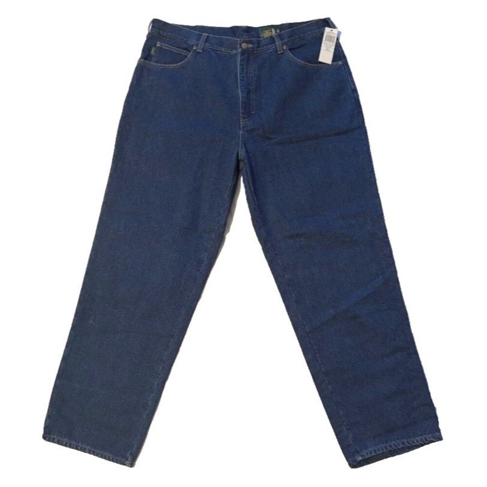 Cabela's Roughneck Relaxed Denim Flannel Lined Jeans 40 Reg 40x30 NWT